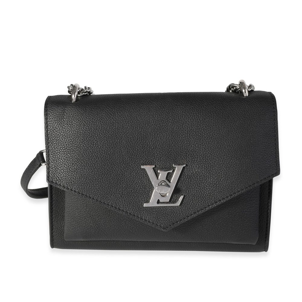 Louis Vuitton Black Grained Calfskin MyLockMe Chain Bag